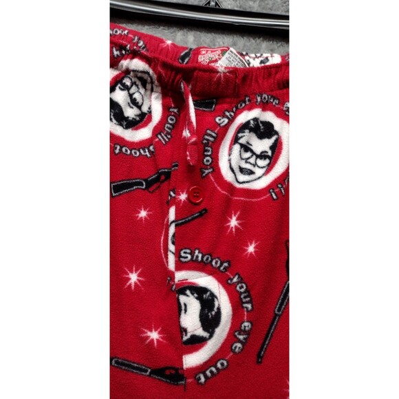 A Christmas Story Ralphy Pajama Bottoms Red Soft Fleece Sleep Lunge Pants - Picture 4 of 8